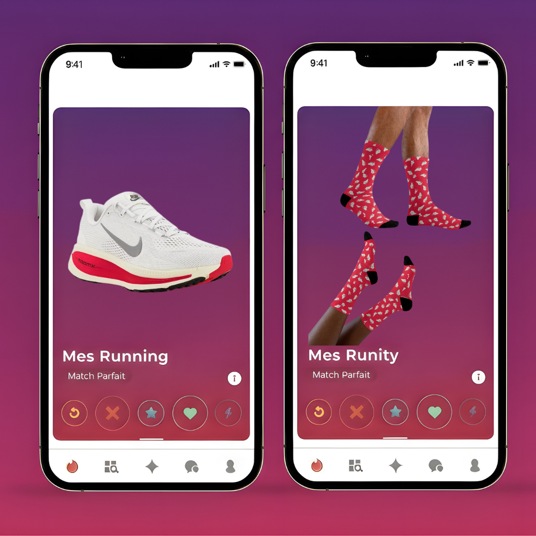 Chaussettes de Running à Motifs